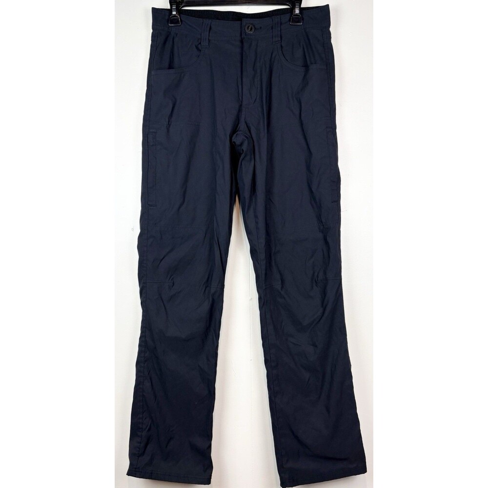 Orvis Pants Mens 30x34 Navy Blue Fleece Lined Stretch Straight Leg Outdoor Hike